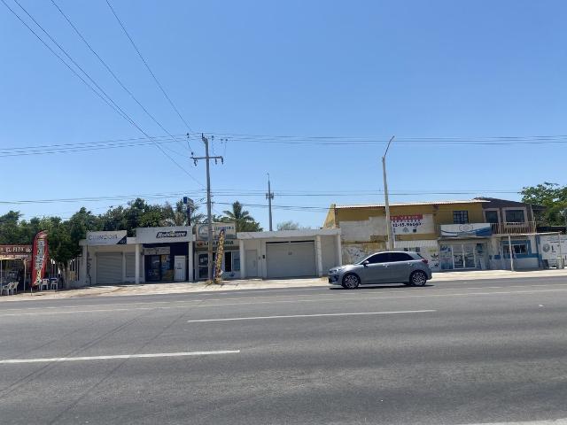 Terreno en renta frente a carretera esquina en chametla