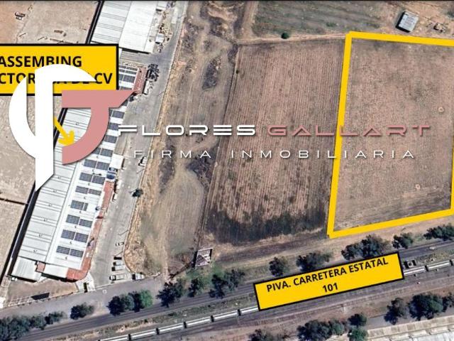 Terreno en Renta frente al Parque Industrial San Francisco al Norte de la Ciudad de Aguascalientes