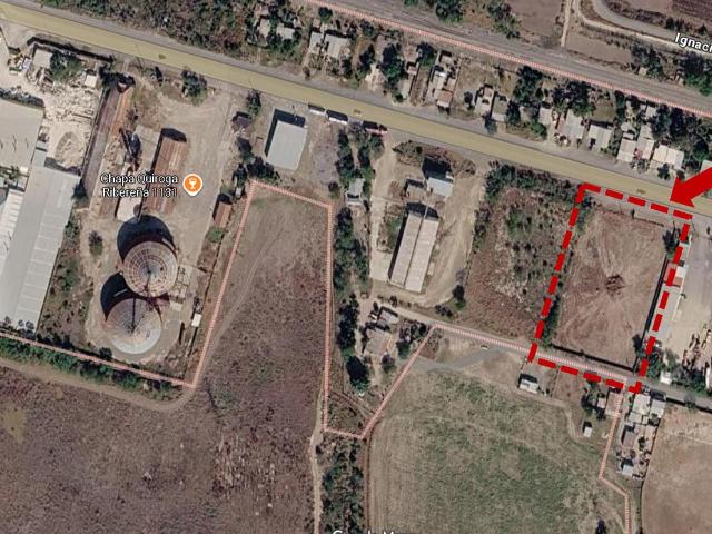 Terreno en RENTA PATIO INDUSTRIAL estrat?gico sobre carretera Ribere?a