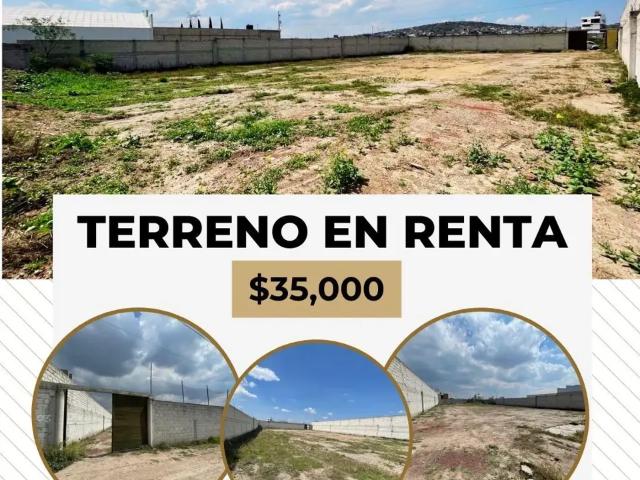TERRENO EN RENTA SAN ANTONIO EL DESMONTE PACHUCA DE SOTO