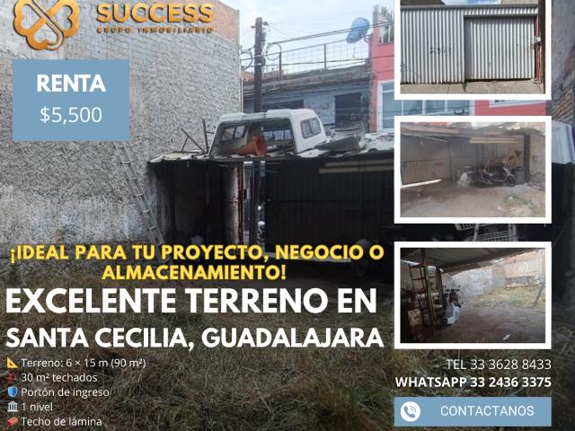 Terreno en Renta – Santa Cecilia, Guadalajara