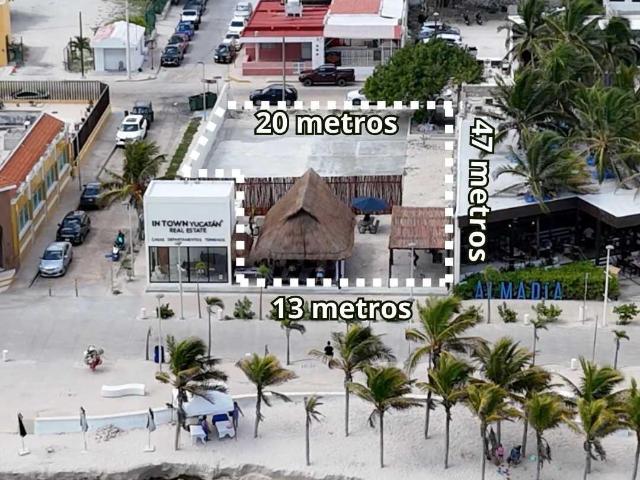 TERRENO EN RENTA SOBRE MALECON DE PROGRESO ESTACIONAMIENTO,PALAPA BA?OS