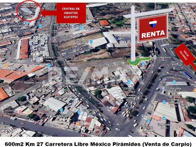 TERRENO EN RENTA VENTA DE CARPIO