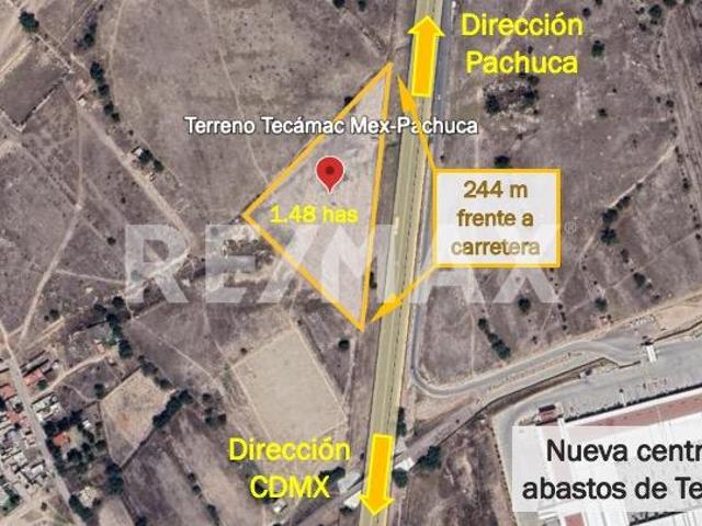 Terreno en RENTA sobre Carr. México Pachuca
