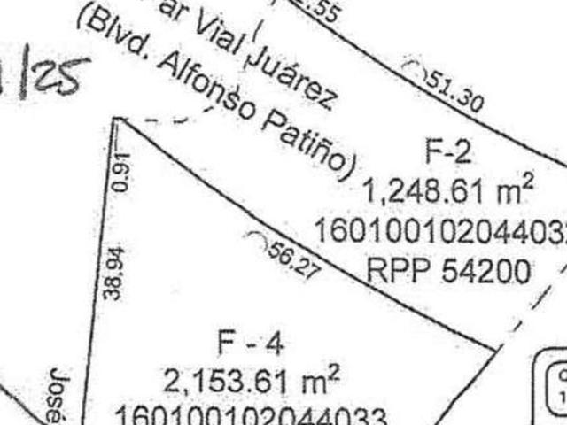 TERRENO EN RENTA Y/O VENTA BLVD ALFONSO LOPEZ PATI?O