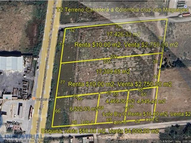 TERRENO EN RENTA/VENTA SALINAS VICTORIA