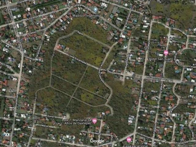 Terreno en venta o aportaci?n en Fraccionamiento Lomas de Oaxtepec