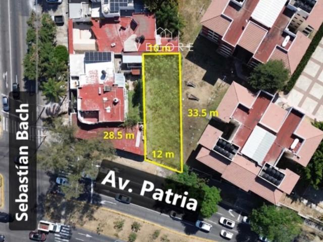 TERRENO EN VENTA, AV. PATRIA, PRADOS VALLARTA, GUADALAJARA