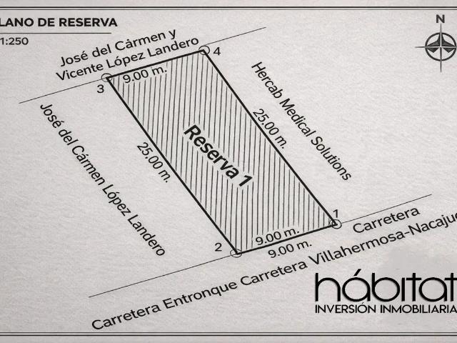 TERRENO EN VENTA, A solo 5 min de Tabasco 2000