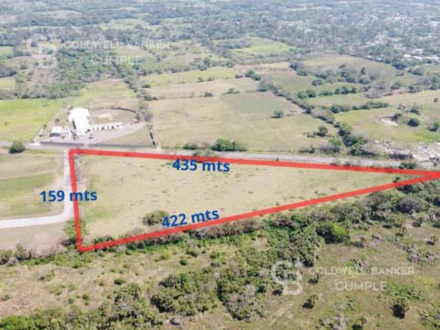 Terreno en venta a pie de carretera Anton Lizardo La piedra