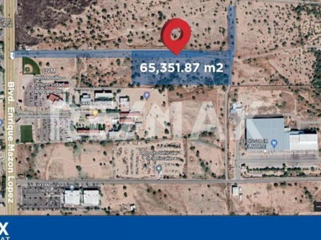 Terreno en venta a un costado de Universidad UVM, salida Hermosillo Nogales