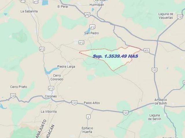 TERRENO EN VENTA AMEALCO, EL RINCON QUERÉTARO. QRO SUP. 1.35 HECTAREAS