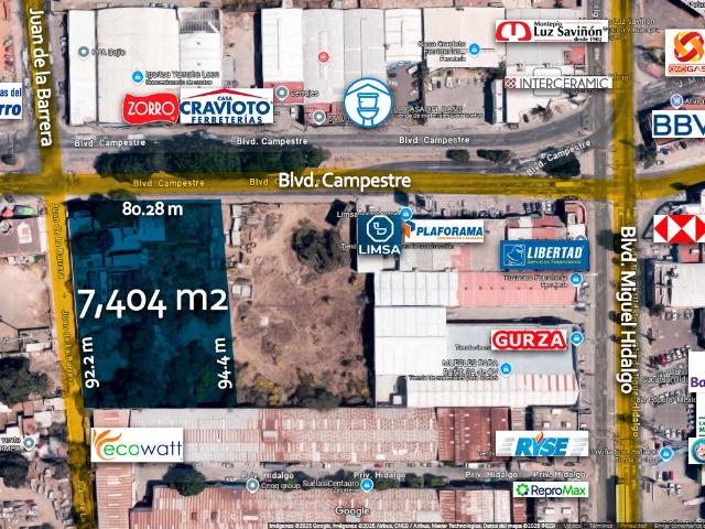 Terreno en Venta Blvd. Campestre, Le?n, Guanajuato 7404 m2