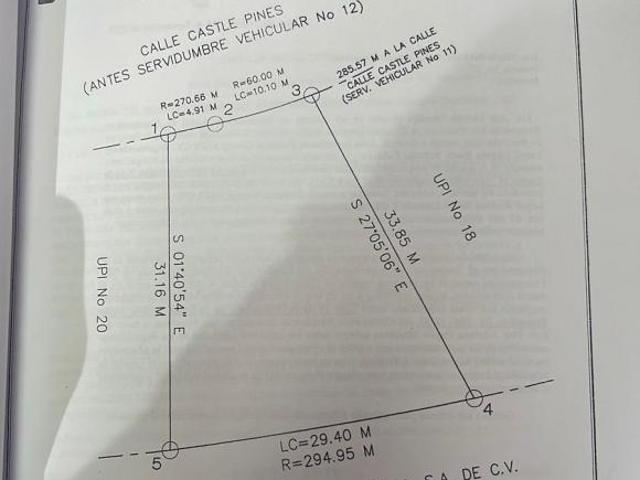 TERRENO EN VENTA BOSQUES DE SAN FRANCISCO