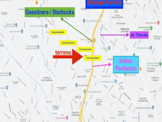 Terreno en Venta Cuautlancingo