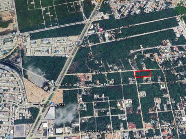 TERRENO EN VENTA CANCUN AV LAS FLORES HUAYACAN