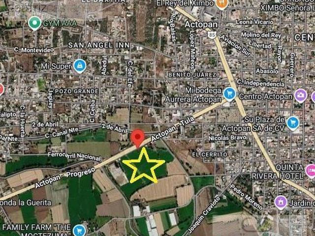 TERRENO EN VENTA CARRETERA ACTOPAN TULA, POZO GRANDE, ACTOPAN, HGO
