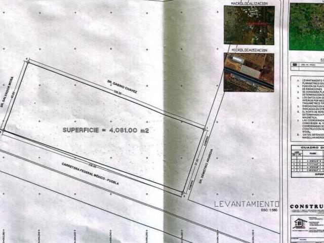 Terreno en venta Carretera Federal México Puebla, Huejotzingo, Puebla