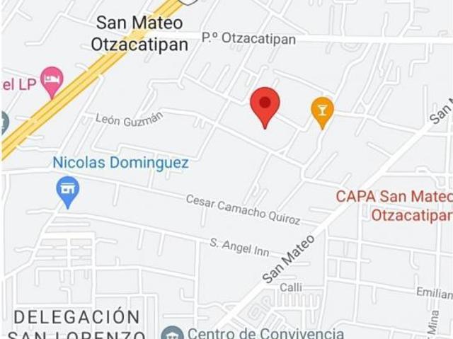Terreno en venta con 2 frentes zona: San Mateo Otzacatipan, Toluca