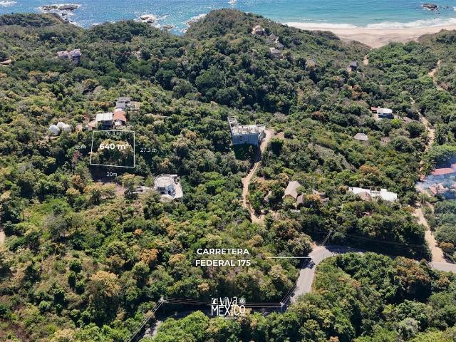 Terreno en venta con vista a playa Arag?n, Mazunte, Oaxaca