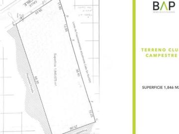 Terreno en venta de 1846 m² en Club Campestre