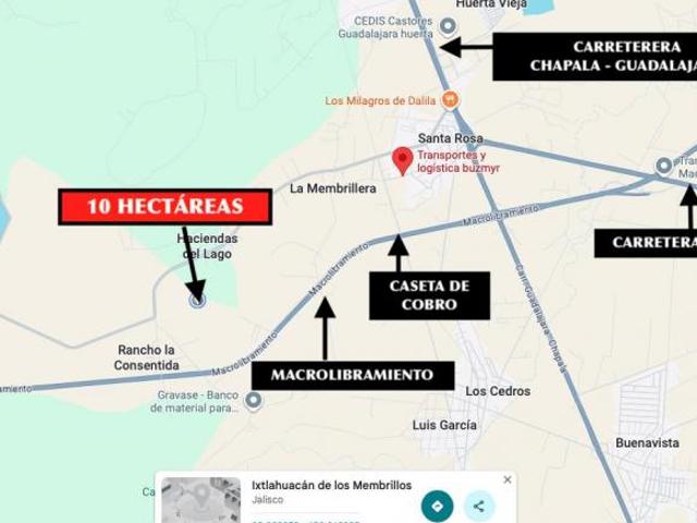 Terreno en venta de 10 hectáreas cerca del Macrolibramiento – Santa Rosa
