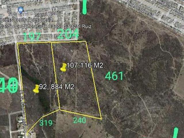 Terreno en venta De 20 hectáreas colinas del aeropuerto Pesquería Nuevo León