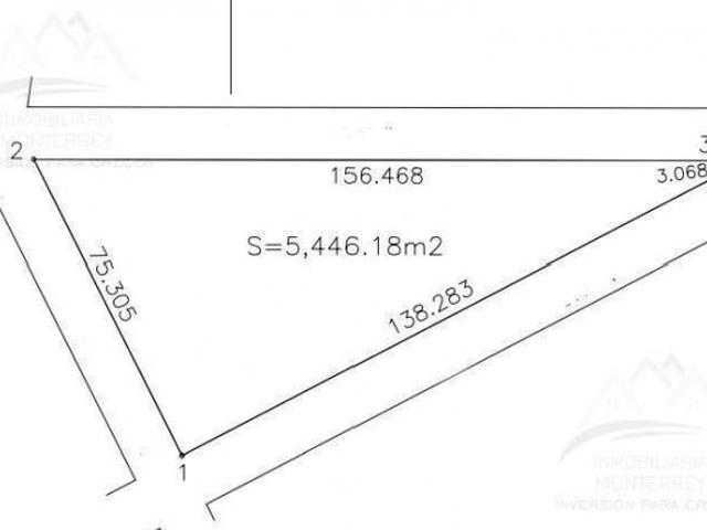 Terreno en venta de 5446 metros Comercial Centro Apodaca Nuevo León