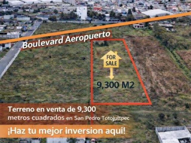 Terreno en Venta de 9300m2 en San Pedro Totoltepec, Toluca Edo. de México