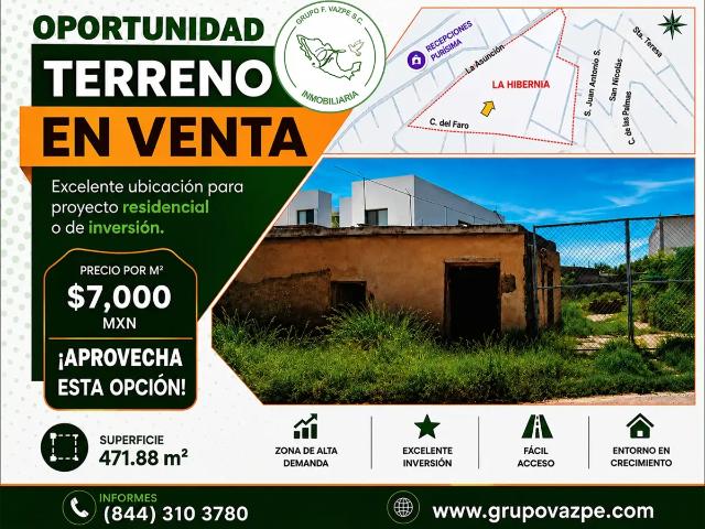 TERRENO EN VENTA | EXCELENTE OPORTUNIDAD DE INVERSIÓN