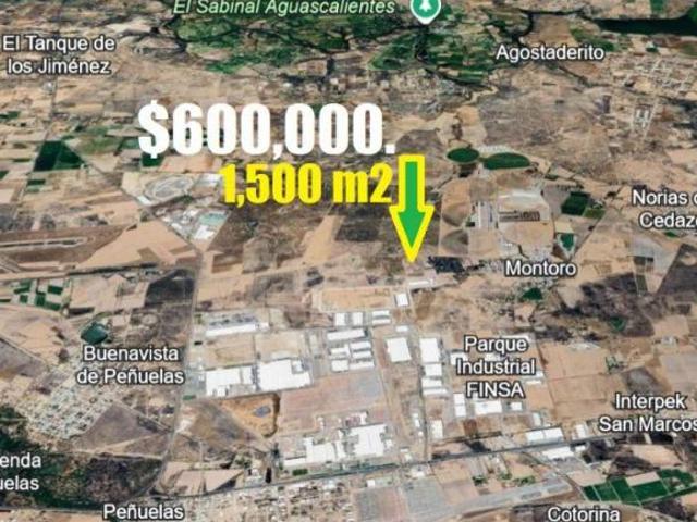 TERRENO EN VENTA EN MONTORO AGUASCALIENTES