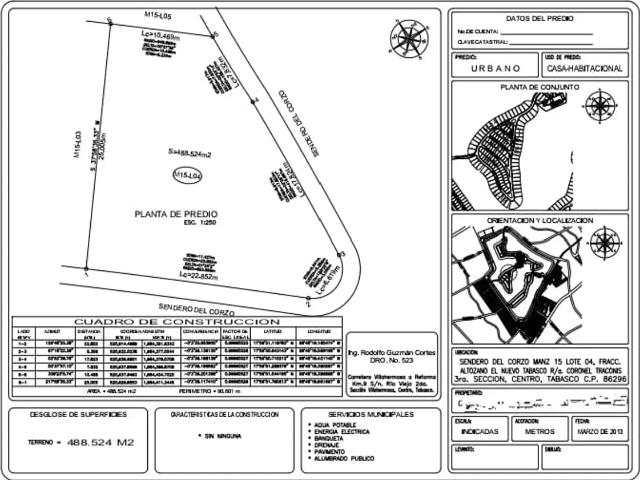 Terreno en venta en Altozano, Centro, Tabasco