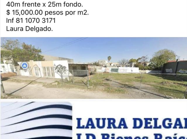 Terreno en venta en America Obrera, Guadalupe, Nuevo León
