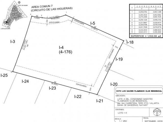 Terreno en Venta en Bucerias, con excelente conectividad en Riviera Nayarit Residencial Flamingos