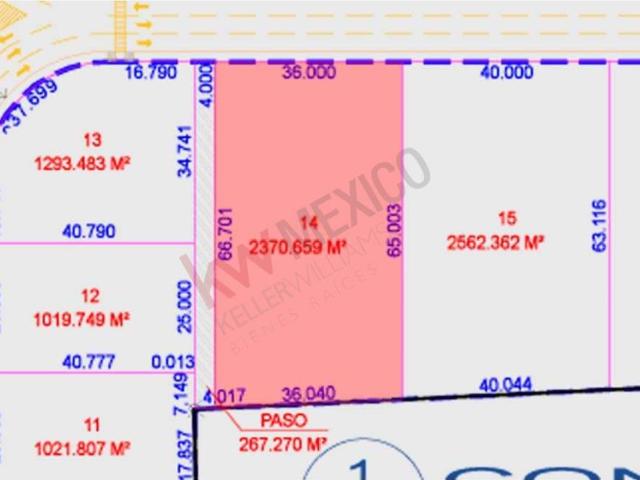 Terreno en venta en Buenavista, Querétaro, Querétaro