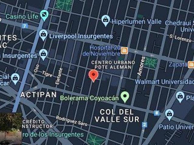Terreno en venta en Bartolache en Colonia Del Valle Sur, Benito Ju?rez, Cdmx