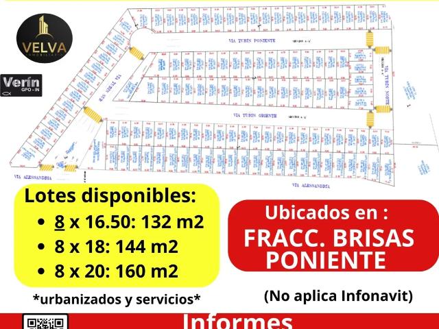 Terreno en venta en Brisas Poniente, Saltillo, Coahuila de Zaragoza