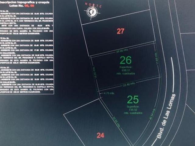 TERRENO EN VENTA EN CAMPECHE: FRAC. LOMAS DEL CASTILLO