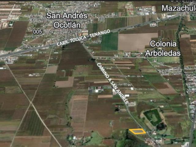 TERRENO EN VENTA EN CARRETERA A SAN ANDR?S A 1.5 KM DE CARRETERA TOLUCA ? TENANG