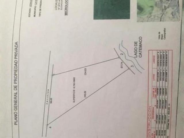 TERRENO en venta en CATEMACO