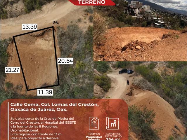 Terreno en venta en Col. Lomas del Crestón, Oaxaca de Juárez, Oax