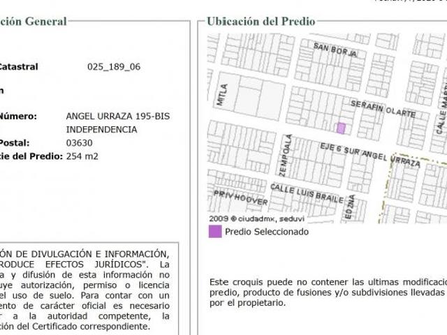 Terreno en Venta en colonia Independencia