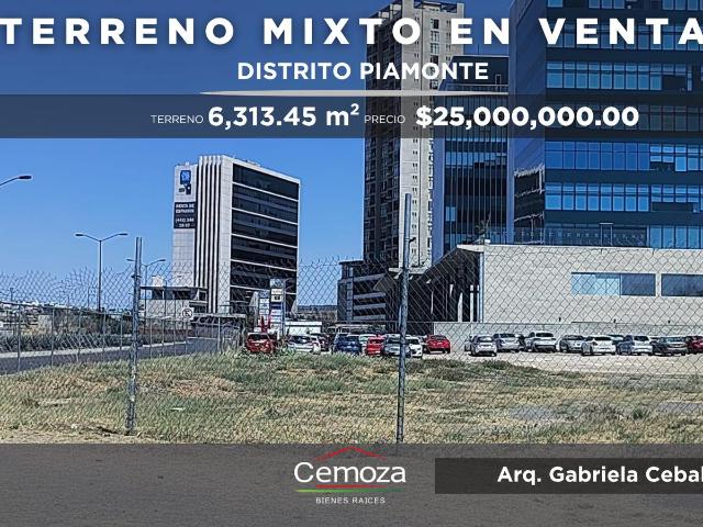 Terreno en VENTA en Distrito Piamonte