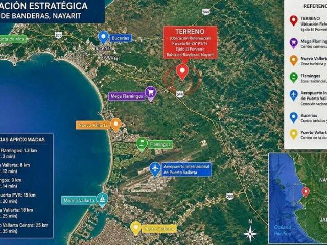 Terreno en venta, en el ejido El Porvenir, Bahía de Banderas, Nayarit