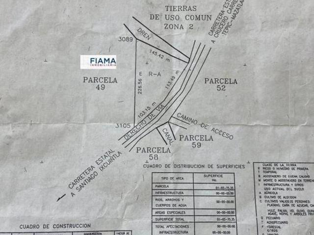 TERRENO EN VENTA EN EL POBLADO DE PUERTA AZUL, SANTIAGO IXC. NAY