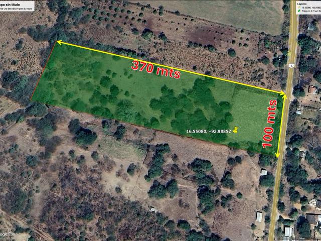 Terreno en venta en Francisco Sarabia, Chiapa de Corzo, Chiapas