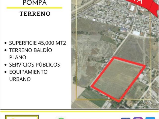 Terreno en venta en Fraccionamiento Industrial la Pompa, León, Guanajuato