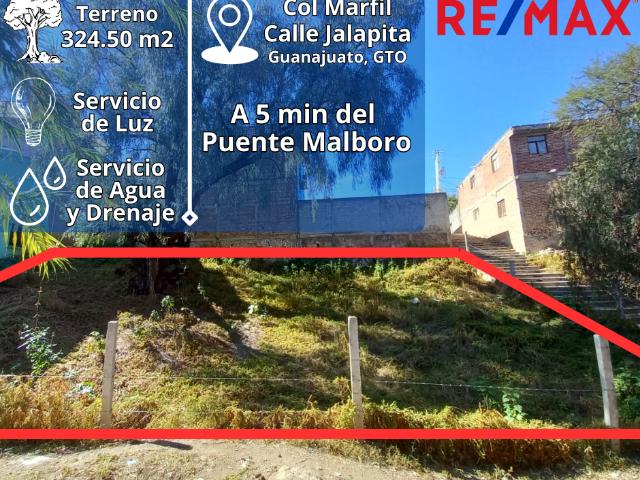 Terreno en Venta en Guanajuato, Col Marfil