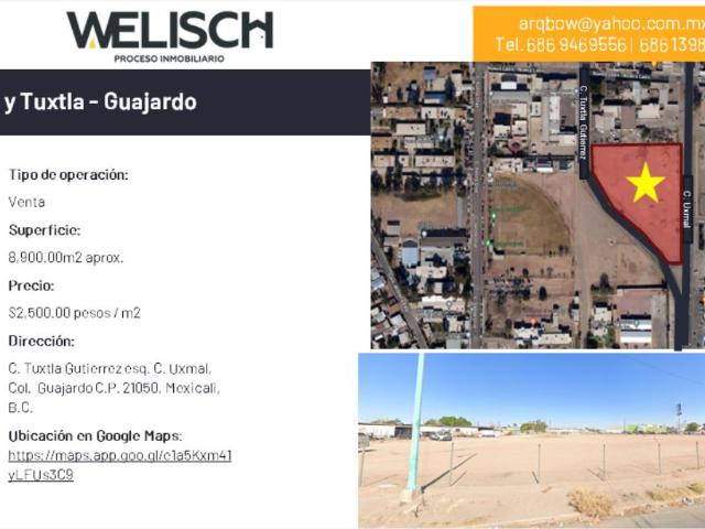 Terreno en venta en Guajardo, Mexicali, Baja California