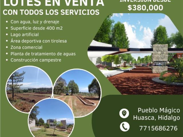 Terreno en venta en Huasca de Ocampo Centro, Huasca de Ocampo, Hidalgo